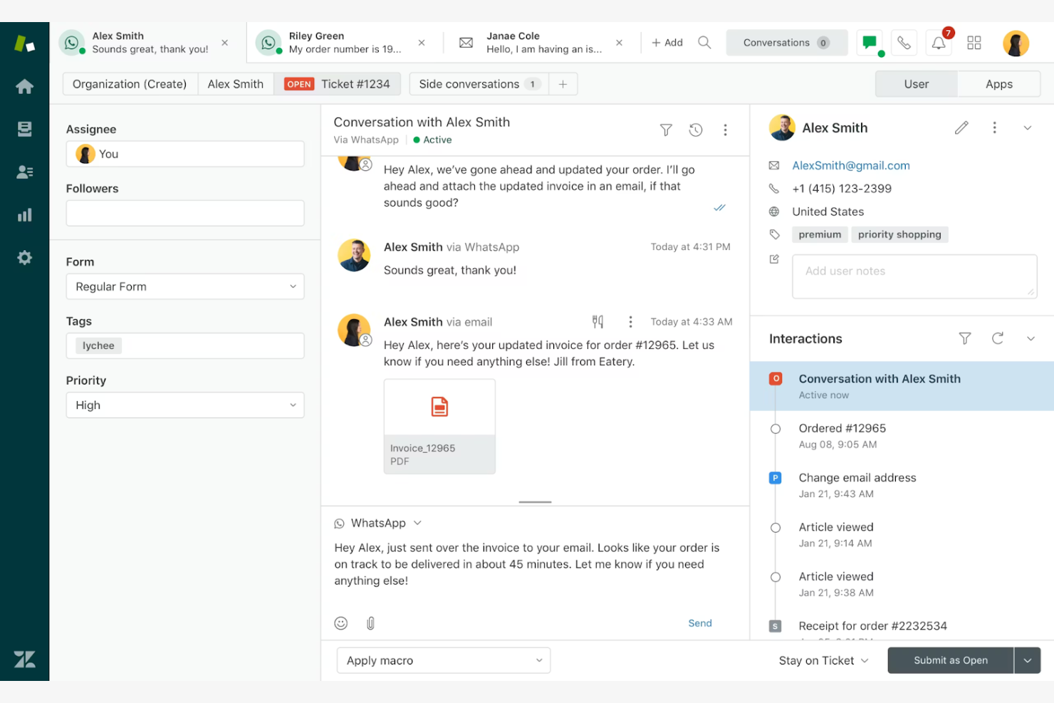 Zendesk Suite screenshot - 10 Meilleurs Logiciels de Gestion des Services Évalués en 2026