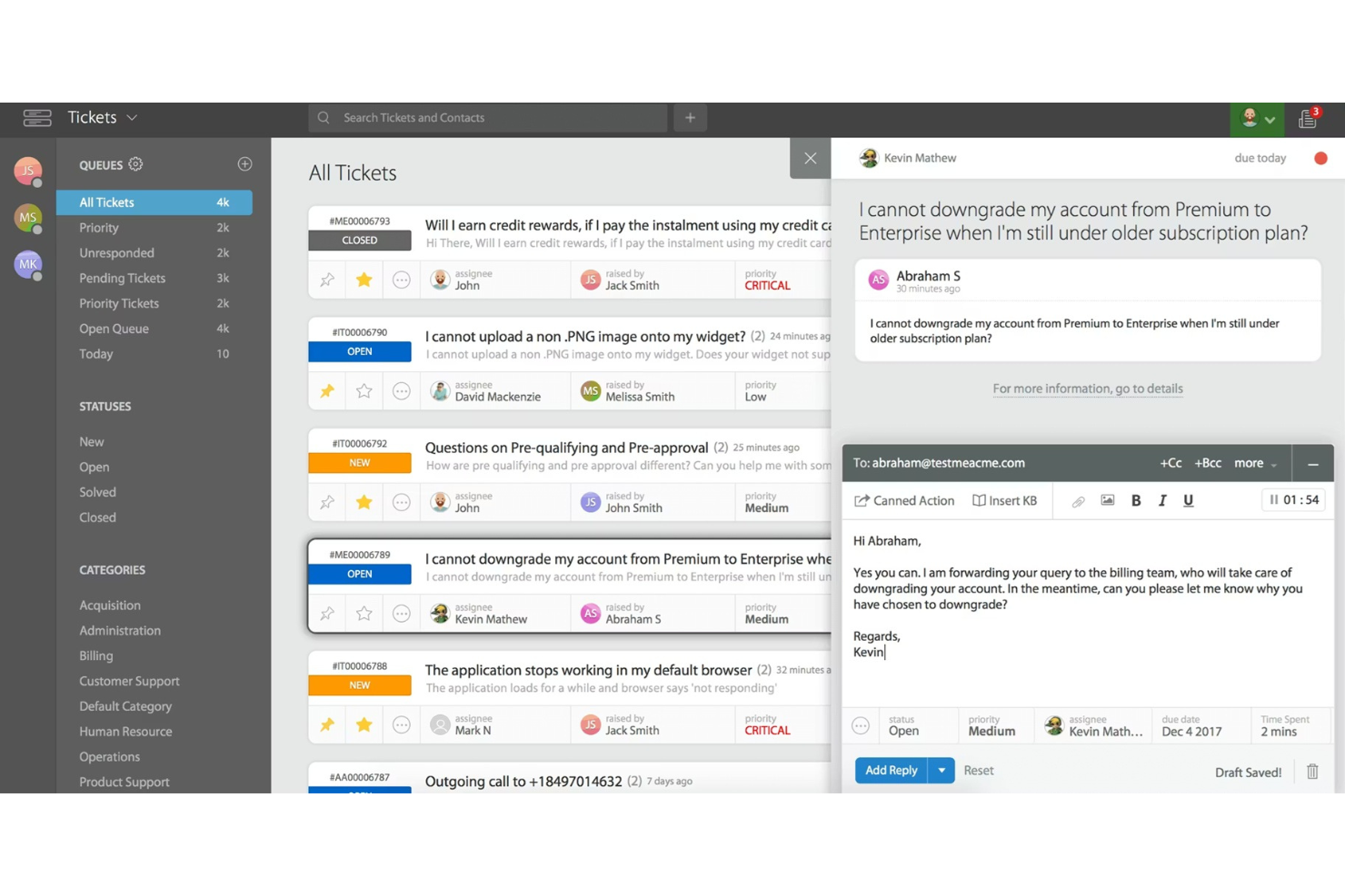 HappyFox screenshot - 10 Beste SaaS-Helpdesk-Software im Test 2026