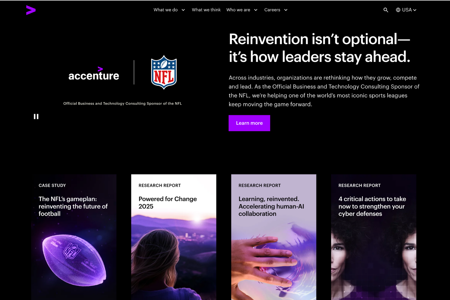 Accenture screenshot - Top 10 Dynatrace-Partner für 2026