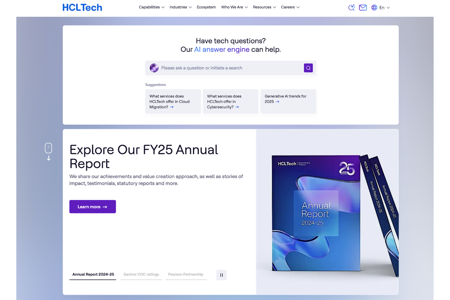 HCLTech screenshot - Top 10 des partenaires Dynatrace pour 2026