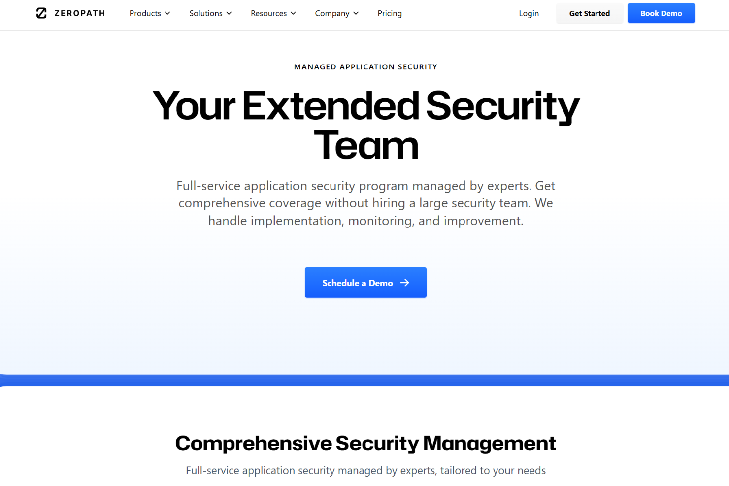 Zeropath screenshot - 10 Meilleures Entreprises de Cybersécurité à San Diego Passées en Revue en 2026