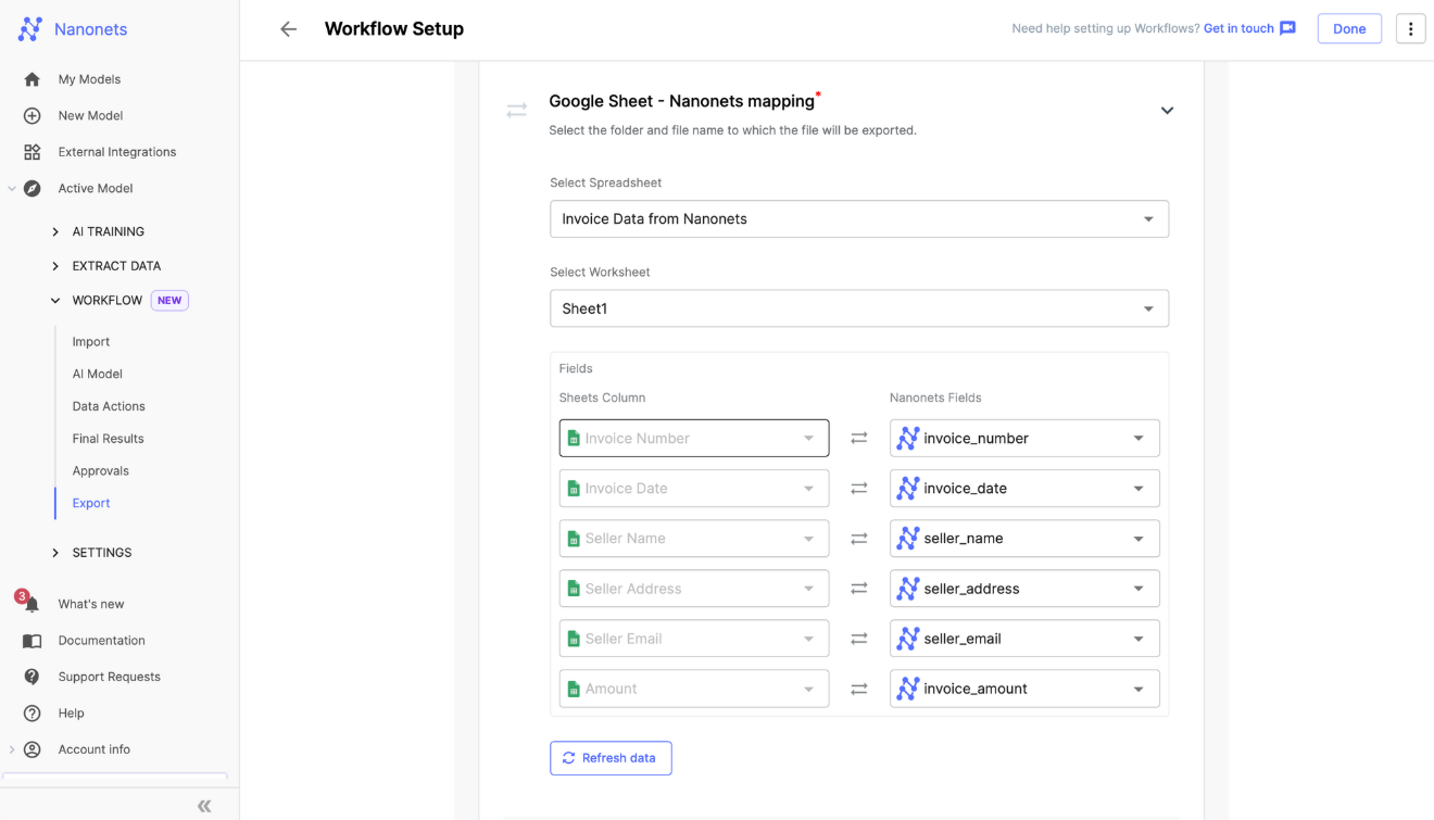 Nanonets screenshot - 10 beste No-Code-KI-Plattformen im Test 2026