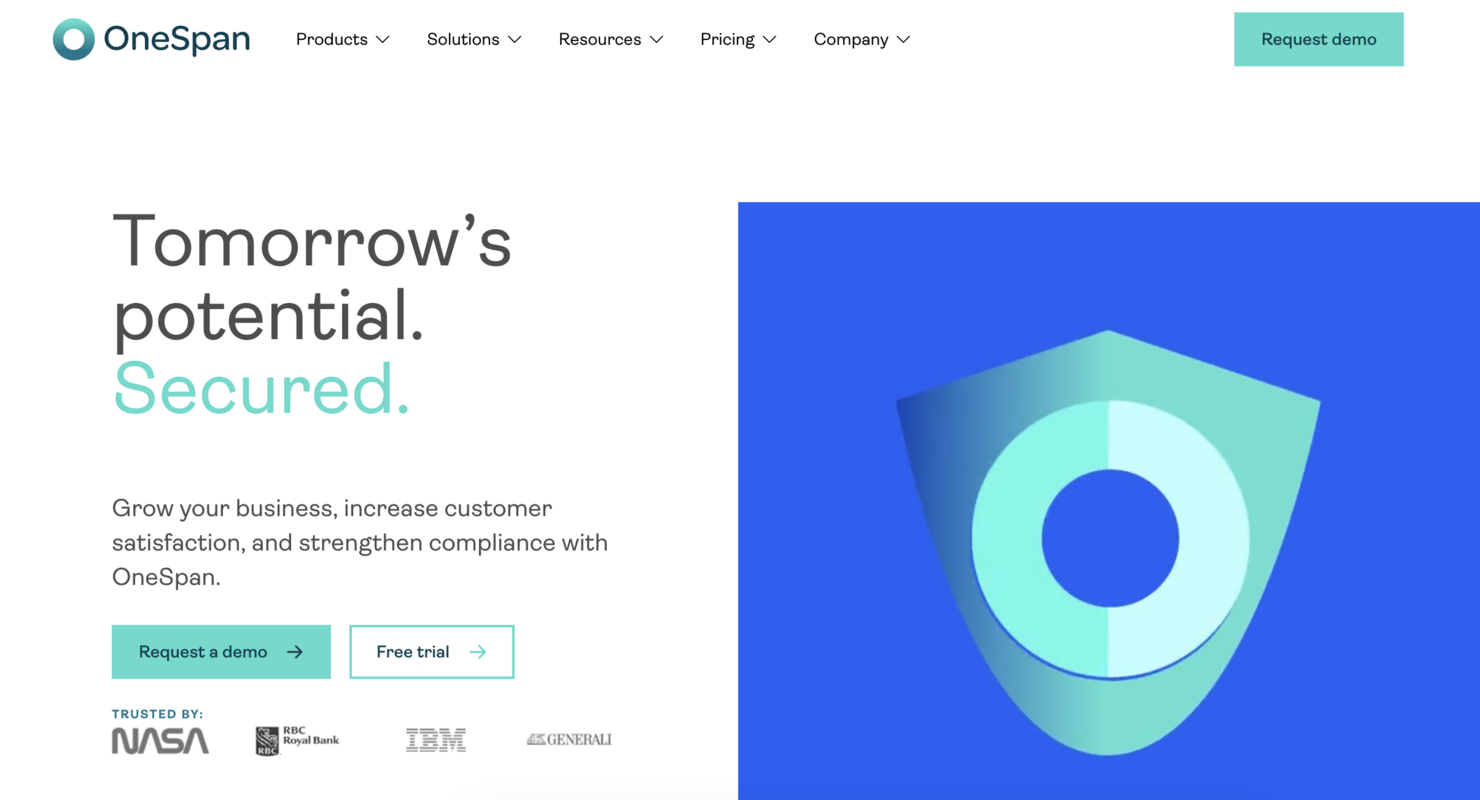 OneSpan screenshot - 10 Beste Cybersecurity-Unternehmen Chicago im Jahr 2026 bewertet