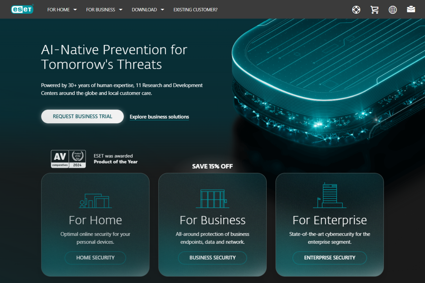 ESET screenshot - 10 Meilleures Entreprises de Cybersécurité à San Diego Passées en Revue en 2026