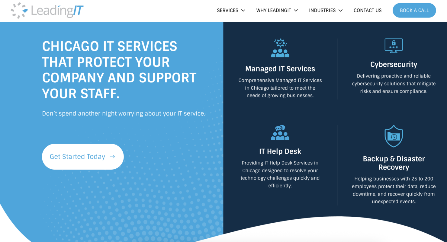 LeadingIT screenshot - 10 Beste Managed-IT-Dienstleister in Chicago im Test 2026