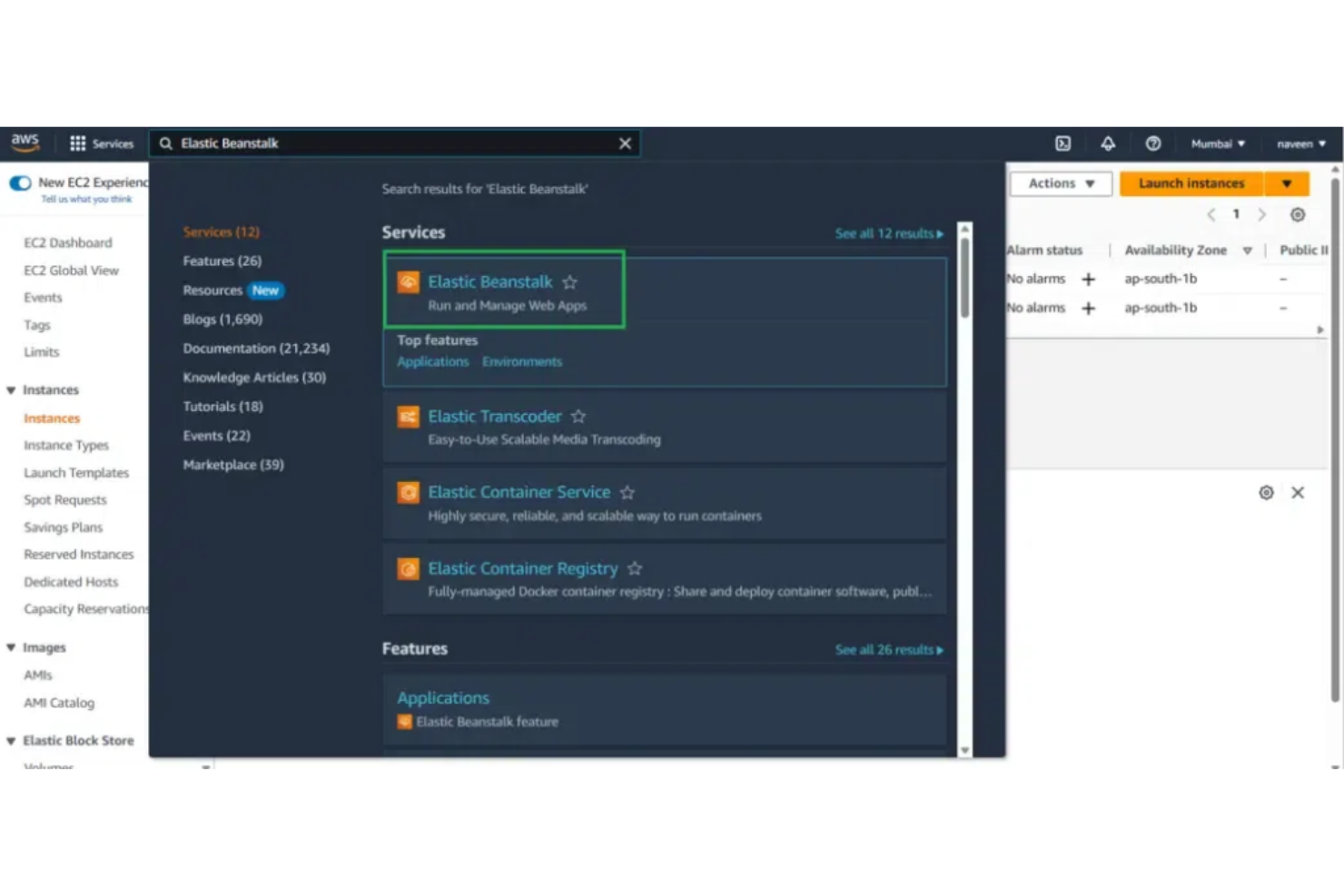 AWS Elastic Beanstalk screenshot - Die 10 besten PaaS-Softwarelösungen 2026 im Überblick