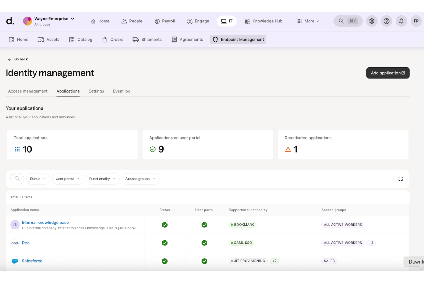 Deel IT screenshot - Die 10 besten IAM-Tools im Test 2026