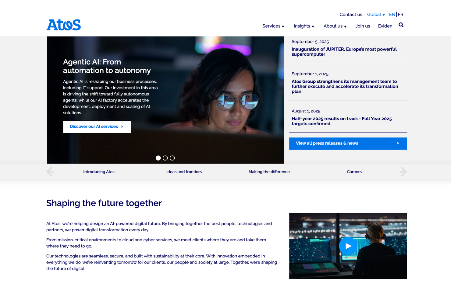 Atos screenshot - Top 10 des partenaires Dynatrace pour 2026