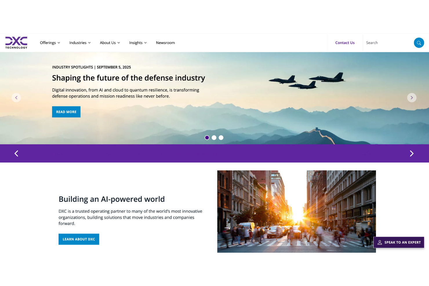 DXC Technology screenshot - Top 10 des partenaires Dynatrace pour 2026