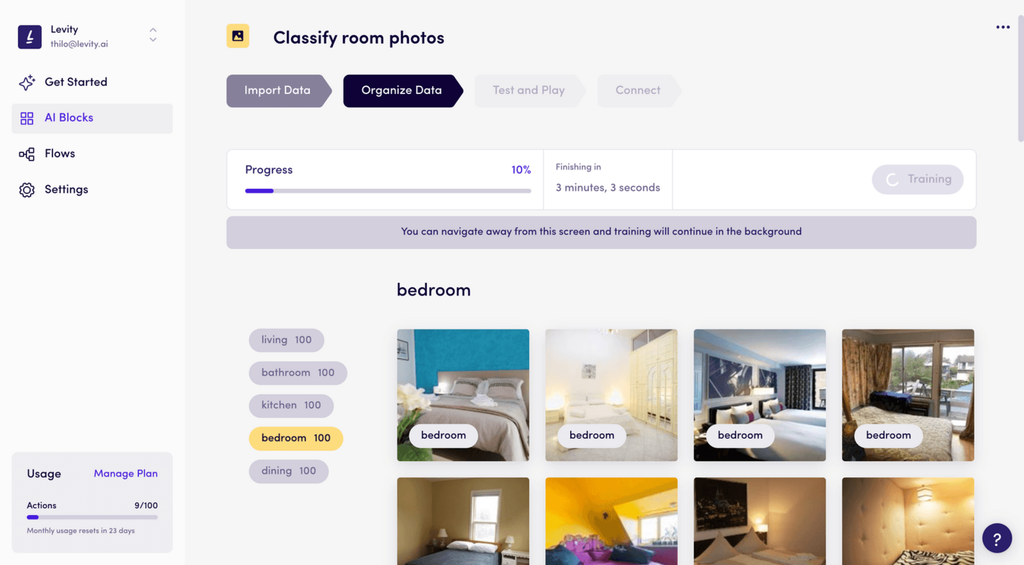 Levity screenshot - 10 meilleures plateformes d’IA sans code évaluées en 2026
