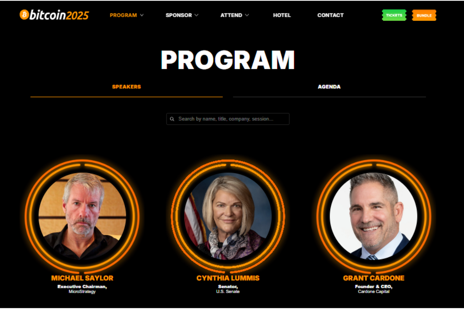 Bitcoin 2025 screenshot - 10 Meilleures Conférences Blockchain de 2025