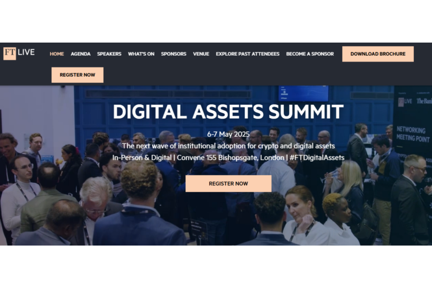 Digital Assets Summit screenshot - Die 10 besten Blockchain-Konferenzen 2025