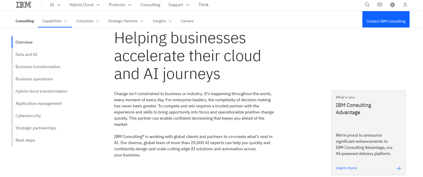 IBM screenshot - 10 Besten Größten Managed Service Provider im Jahr 2026 im Test
