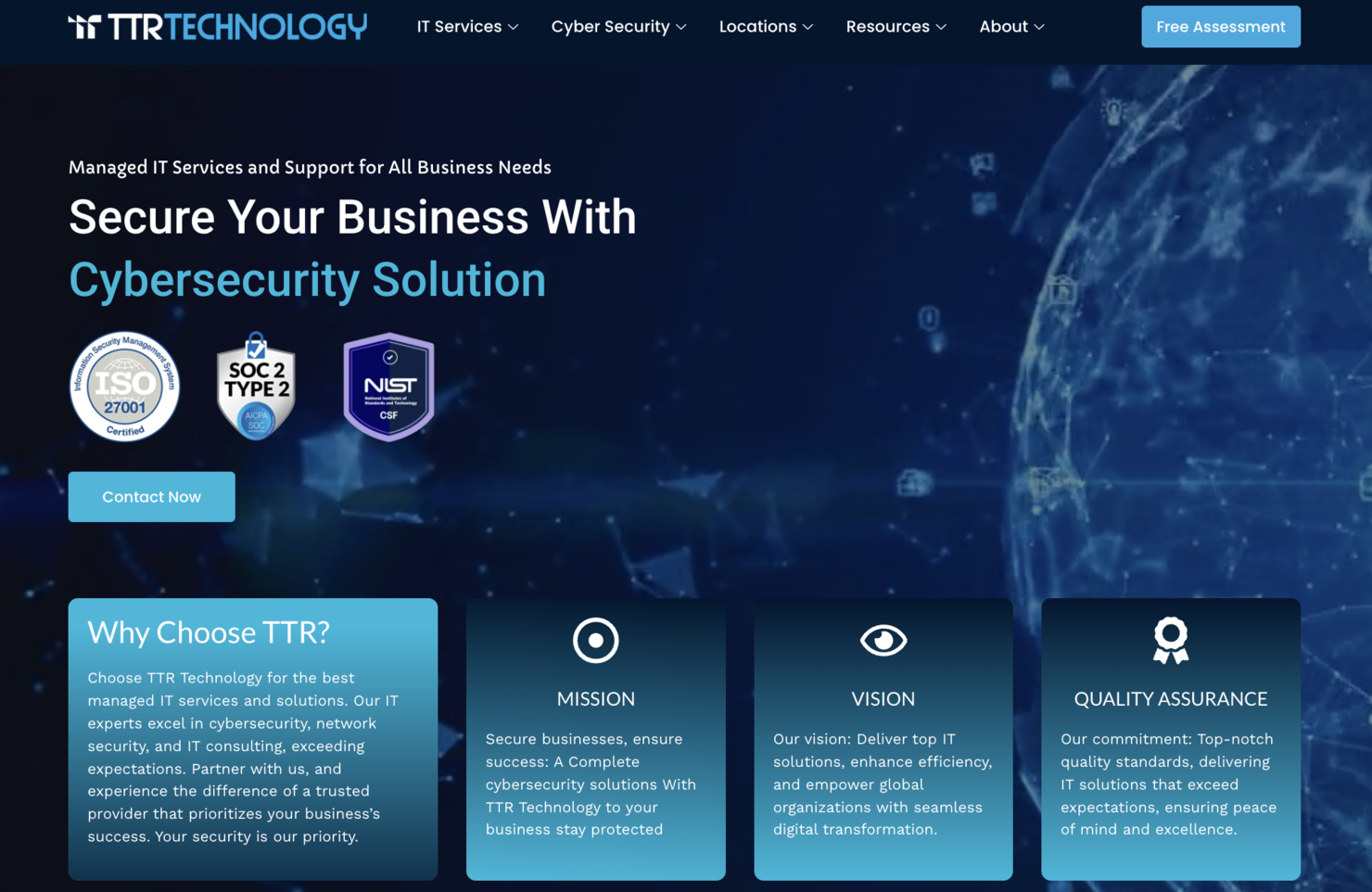 TTR Technology screenshot - 10 beste Managed Service Provider in Philadelphia im Test 2026