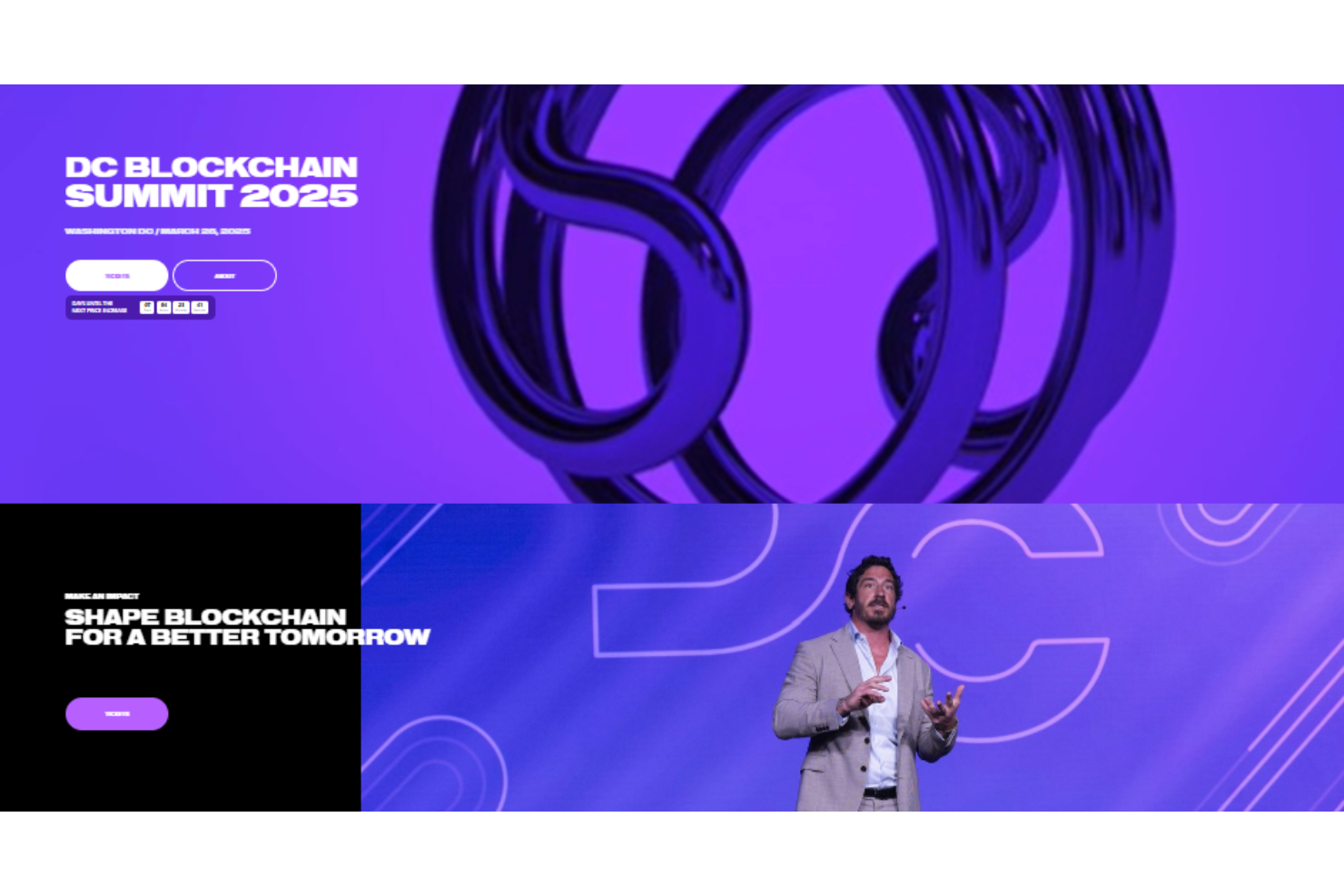 DC Blockchain Summit 2025 screenshot - Die 10 besten Blockchain-Konferenzen 2025