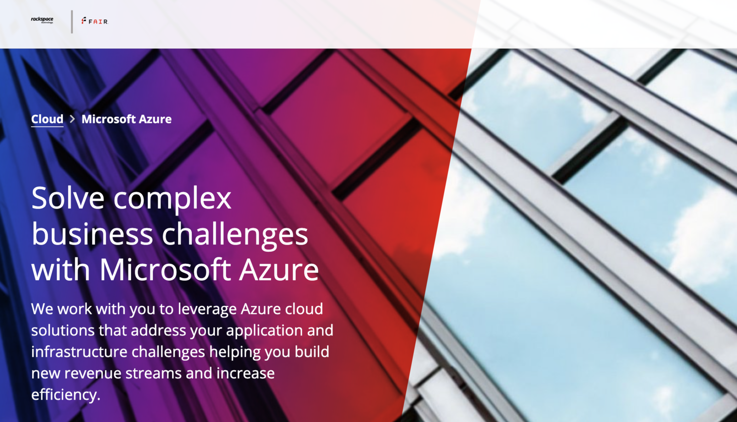 Rackspace screenshot - 10 Beste Azure Managed Service Provider im Test 2026