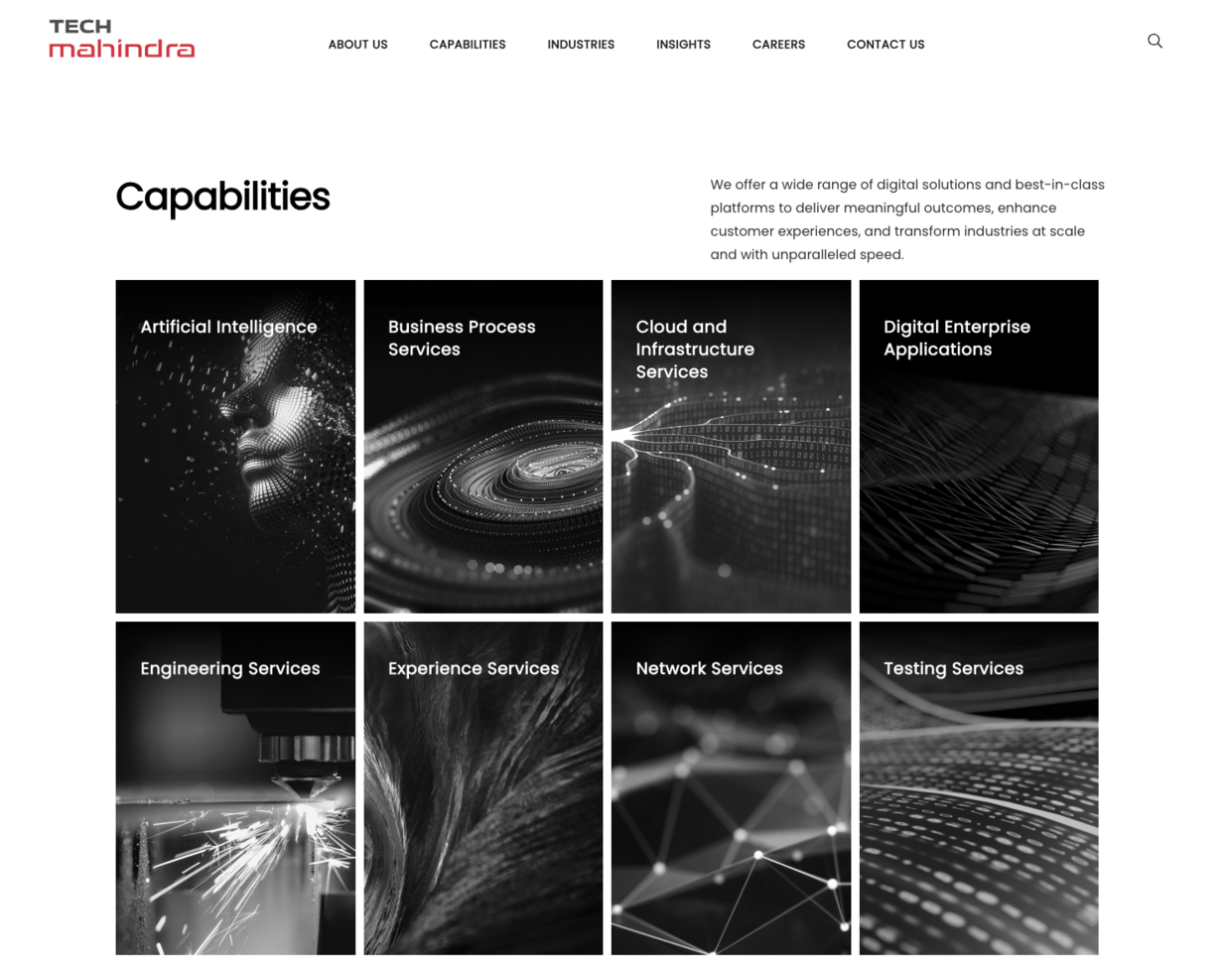 Tech Mahindra screenshot - 10 Meilleurs Services Gérés de Centre de Données Passés en Revue en 2026