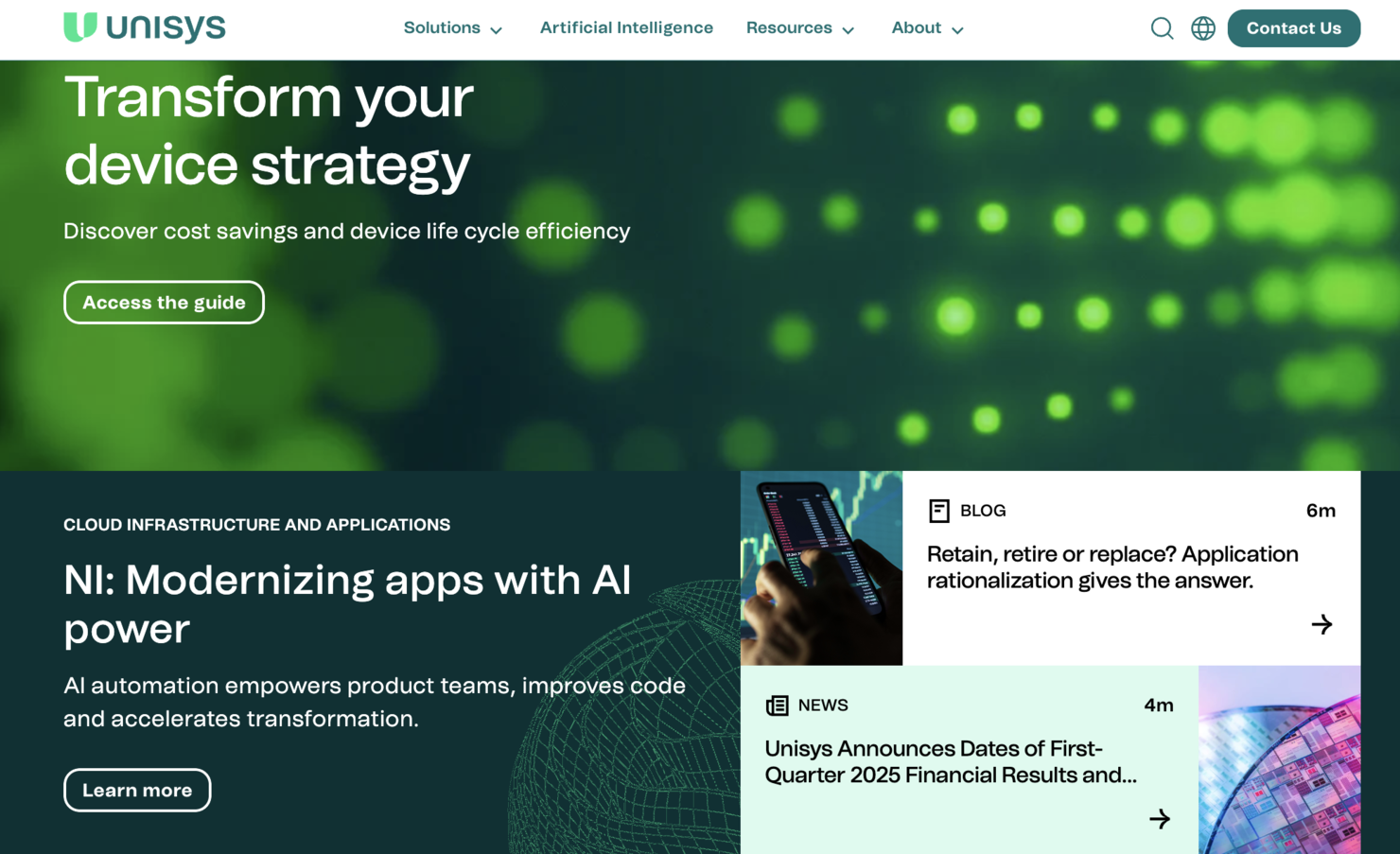 Unisys screenshot - 10 Beste Managed Services für Rechenzentren im Jahr 2026 im Test