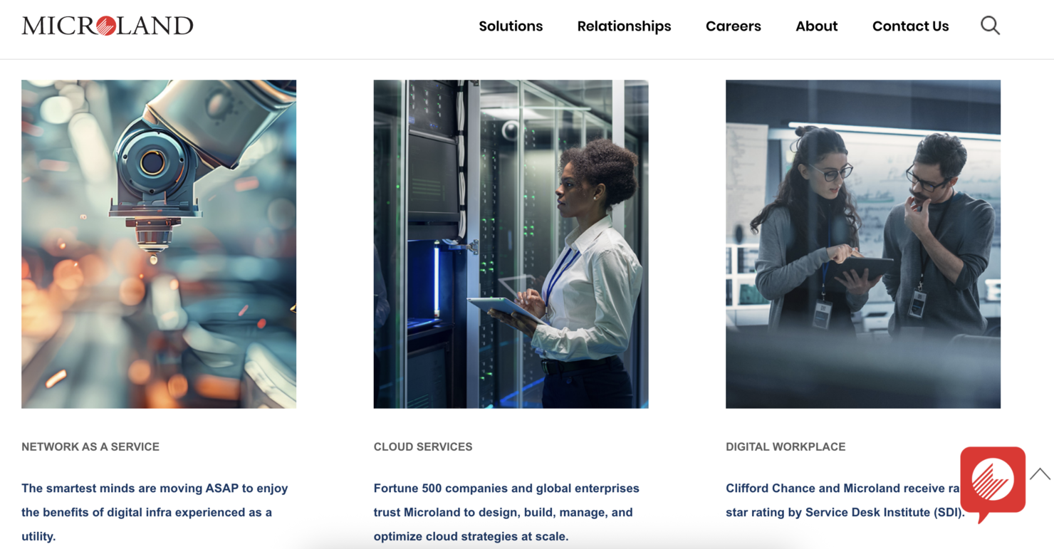Microland screenshot - 10 Beste Managed Services für Rechenzentren im Jahr 2026 im Test