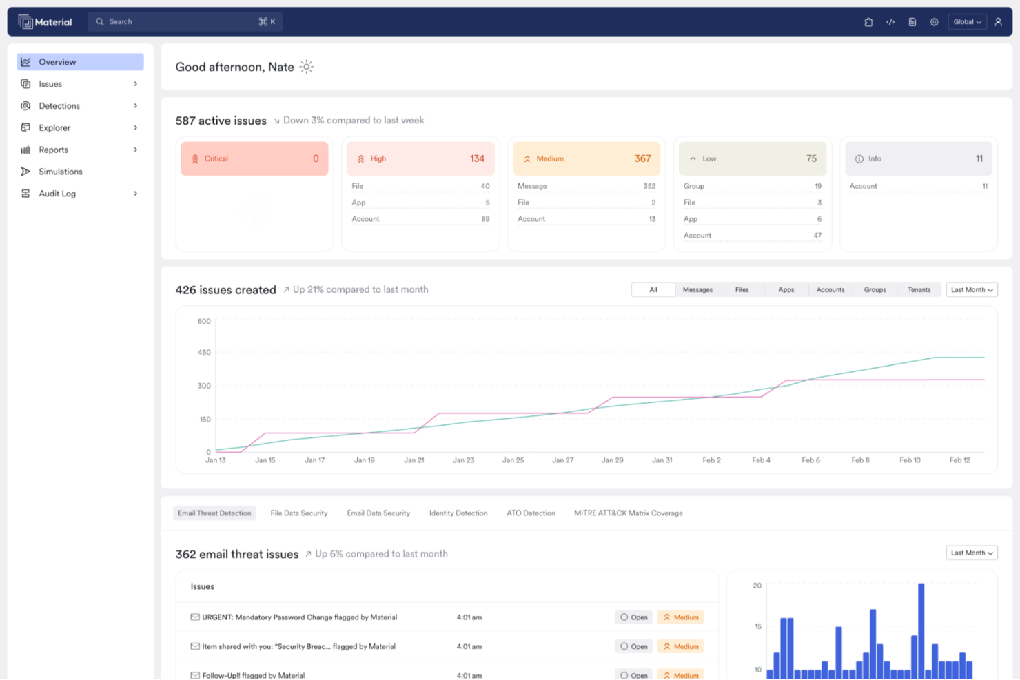 Material Security screenshot - 10 Meilleurs Services de Cybersécurité Financière Évalués en 2026