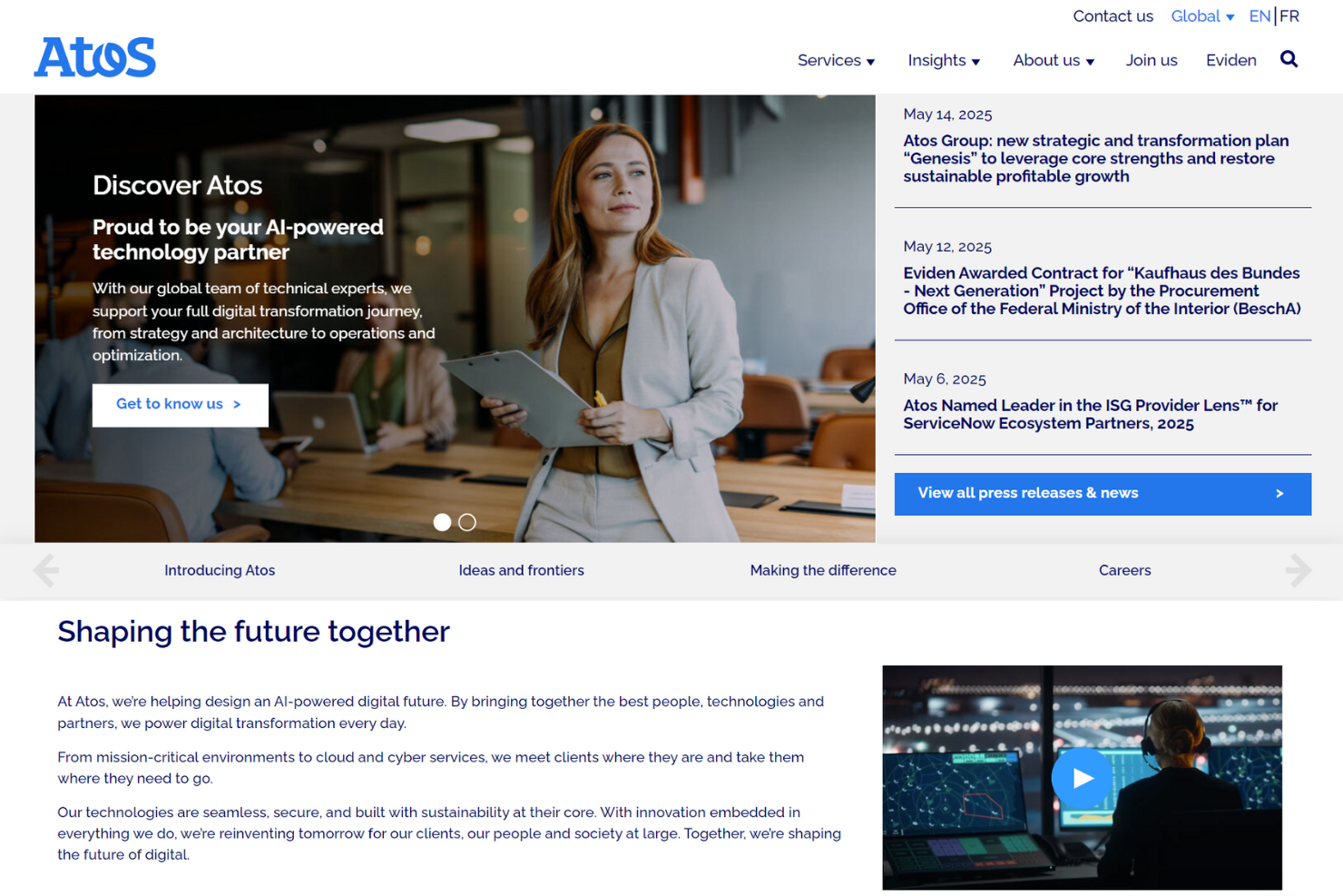 Atos screenshot - 10 Beste Managed Service Provider im Test 2026
