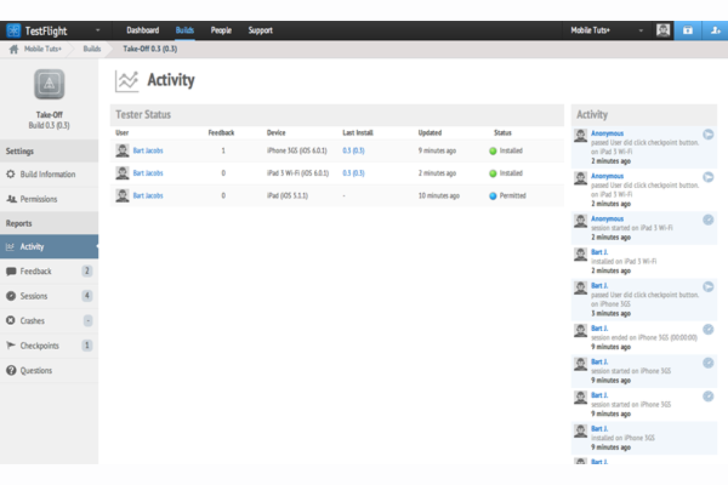 TestFlight screenshot - 10 Meilleurs Logiciels de Gestion des Tests Bêta en 2026