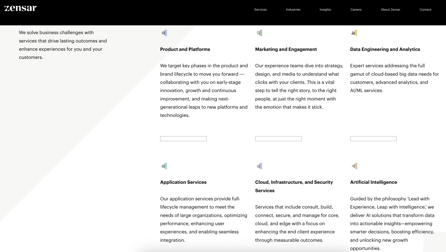 Zensar Technologies screenshot - 10 Meilleurs Services Gérés de Centre de Données Passés en Revue en 2026