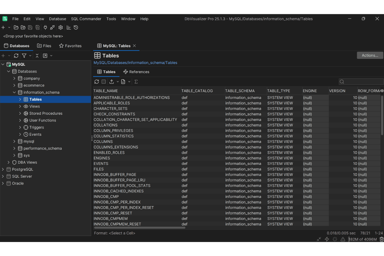 DbVisualizer screenshot - 10 Beste Desktop-Datenbanksoftware im Test 2026