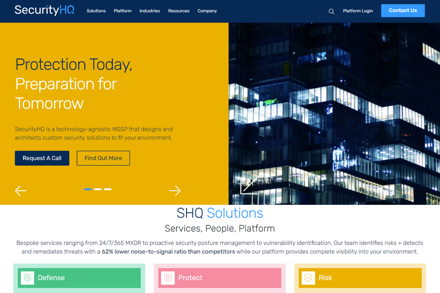 SecurityHQ screenshot - Die 10 besten verwalteten Netzwerksicherheitsdienste im Test 2026