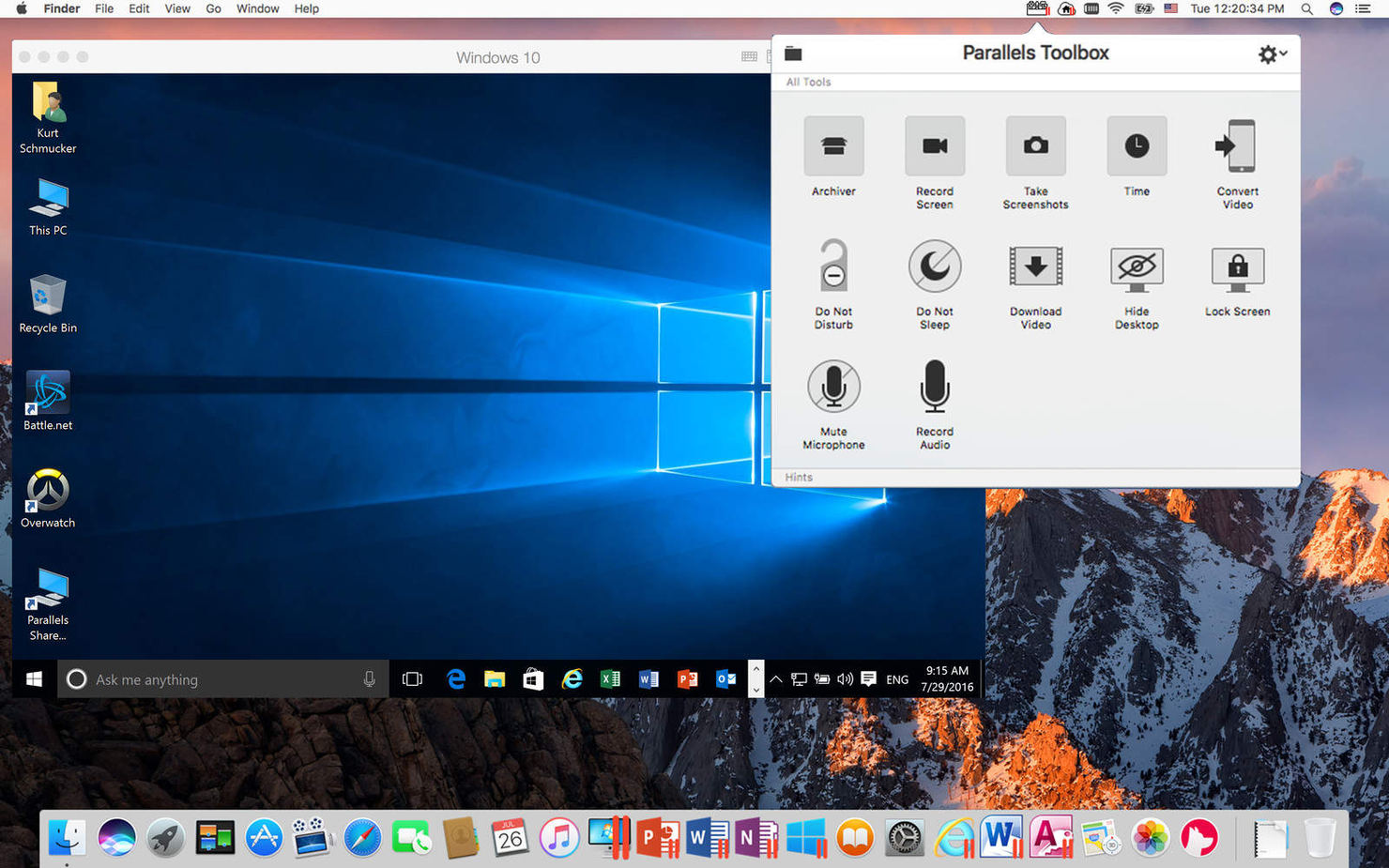 Parallels screenshot - 10 beste Virtualisierungssoftwares im Test 2026