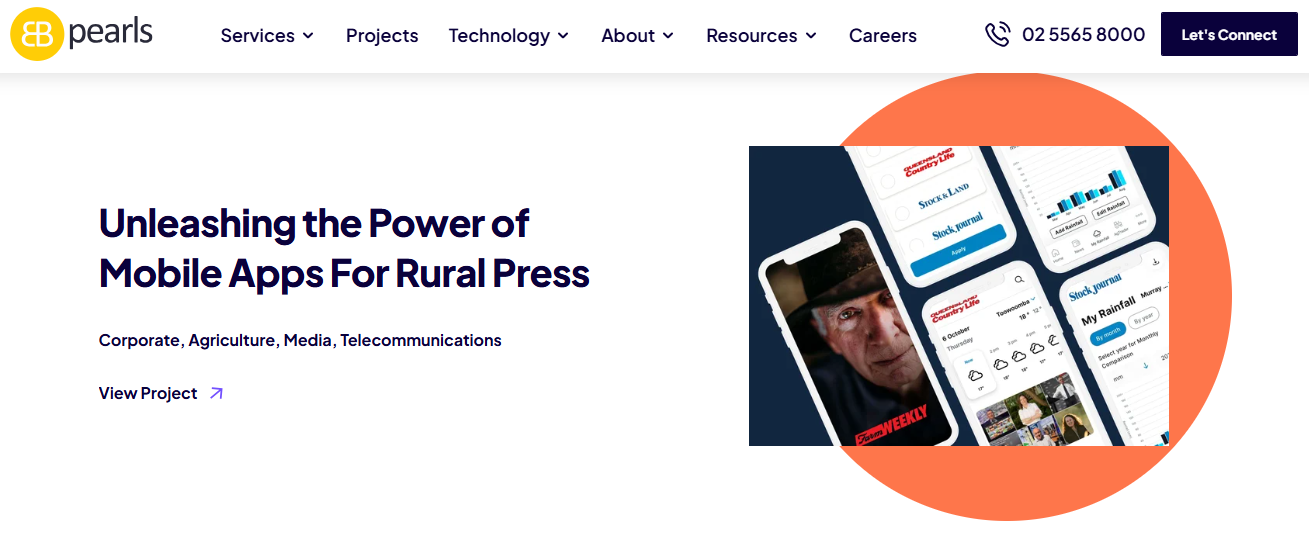 EB Pearls screenshot - 10 Beste plattformübergreifende App-Entwicklungsservices im Jahr 2026