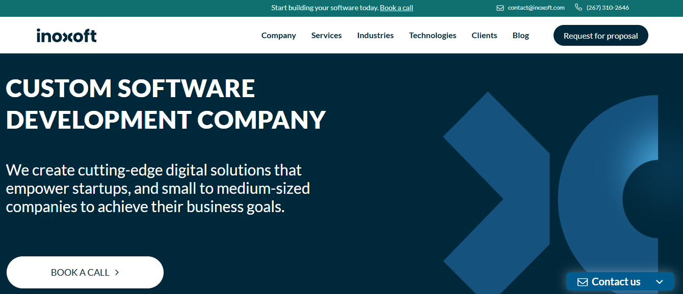 INOXOFT screenshot - 10 meilleures entreprises de développement d’applications à la demande en 2026