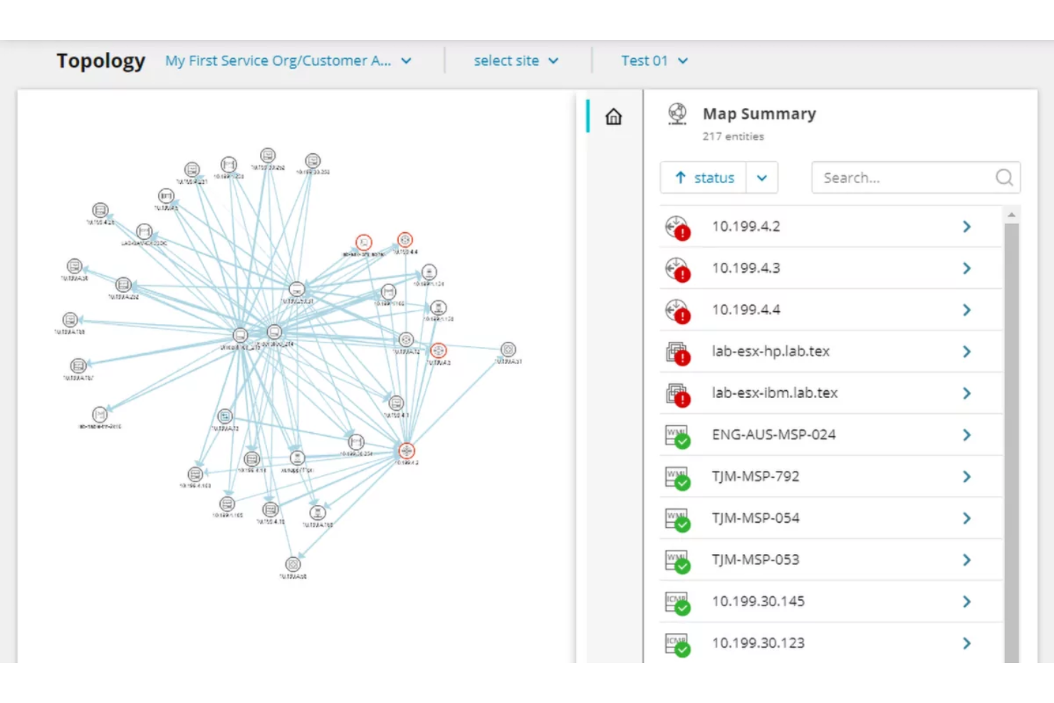 Faddom screenshot - 10 Beste Netzwerk-Mapping-Tools im Test 2026