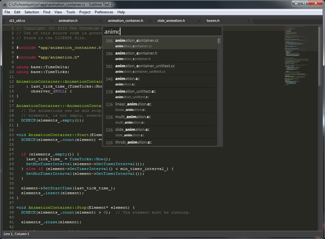 Sublime Text screenshot - 10 Meilleurs IDE Golang Passés en Revue en 2026