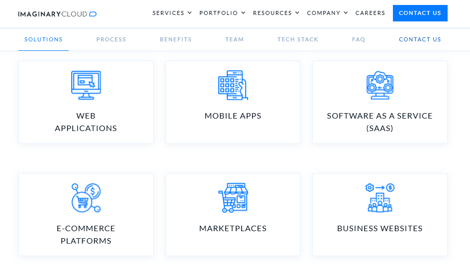 Imaginary Cloud screenshot - 10 beste Unternehmen für Webanwendungsentwicklung im Jahr 2026 getestet