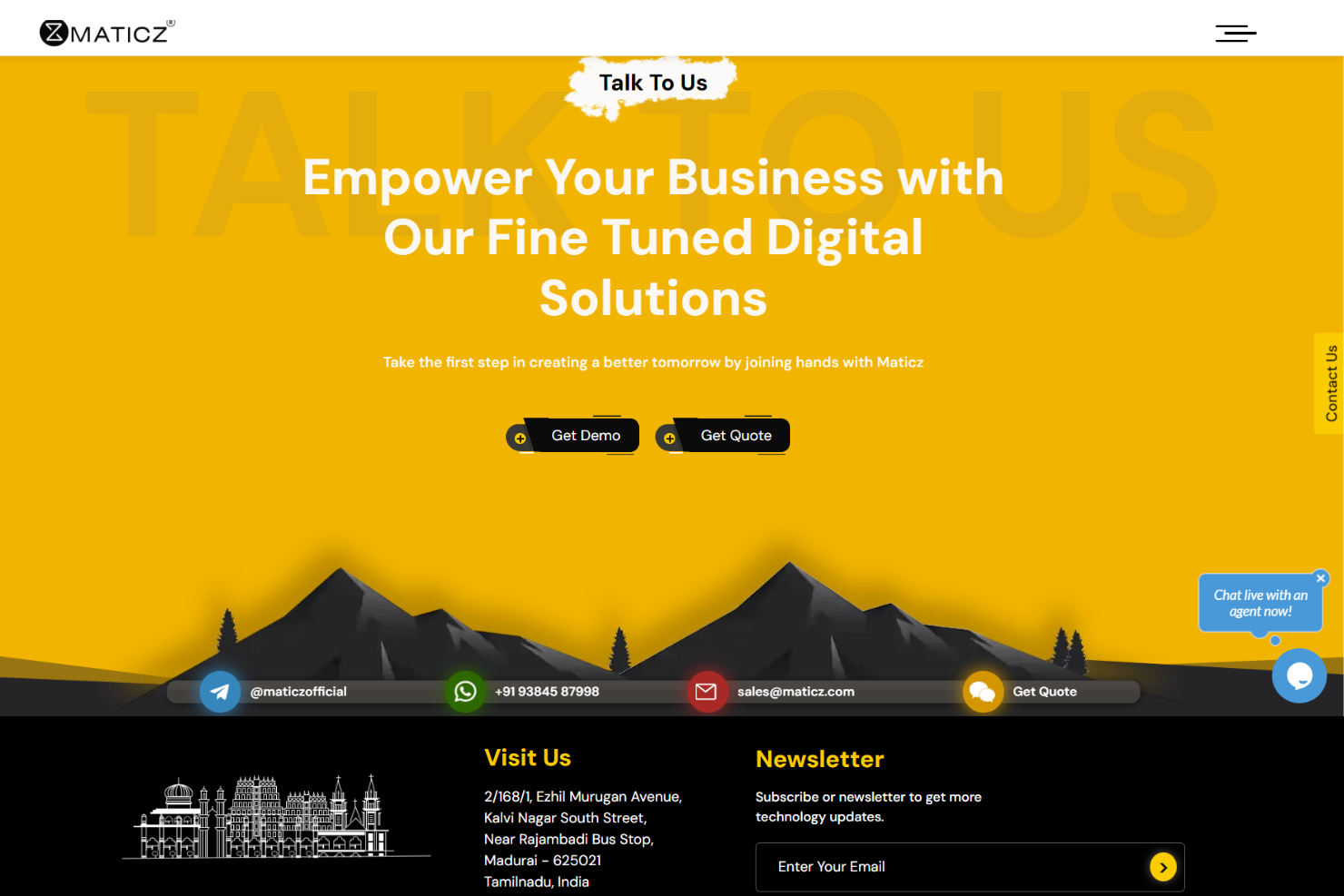 Maticz screenshot - 10 meilleures entreprises de développement d’applications AR passées en revue en 2026