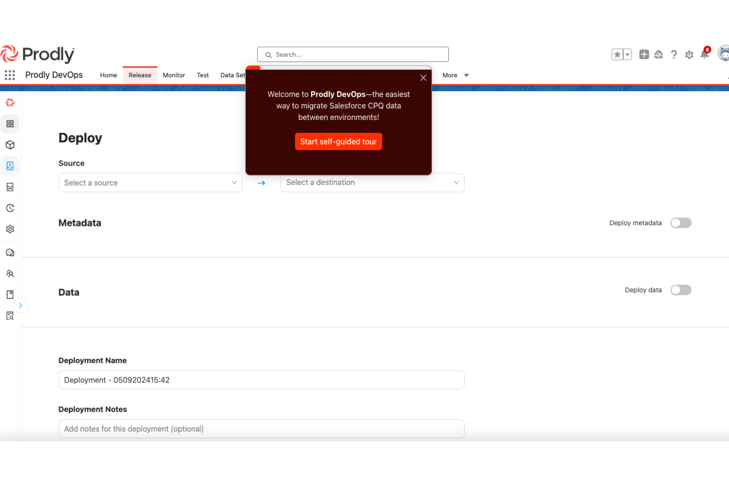 Prodly screenshot - 10 beste DevOps-Tools für Salesforce im Test 2026