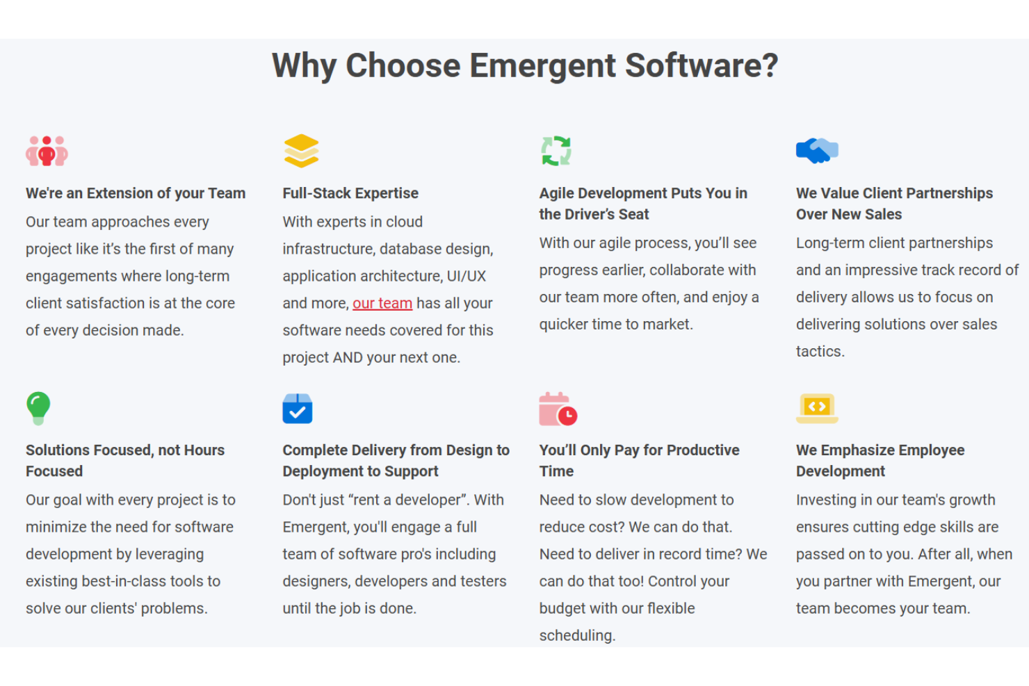 Emergent Software screenshot - 10 beste SaaS-Entwicklungsunternehmen im Test 2026