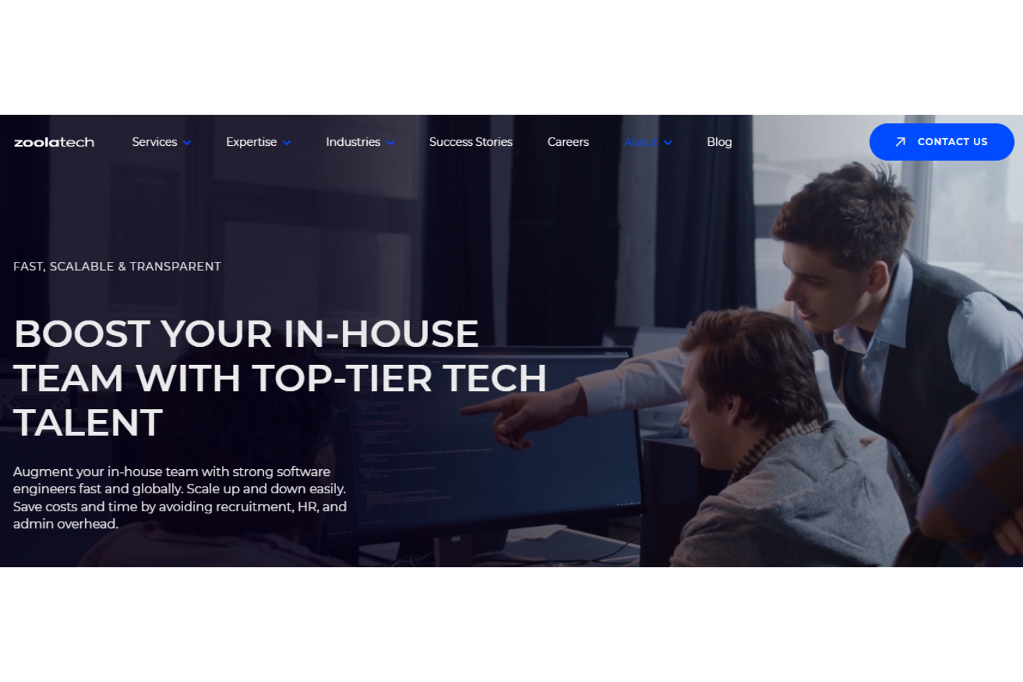 Zoolatech screenshot - 10 meilleures entreprises de développement logiciel offshore en 2026