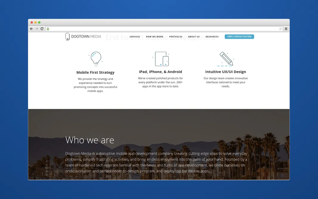 Dogtown Media screenshot - 10 Beste Individuelle Mobile App-Entwicklungsfirmen im Jahr 2026