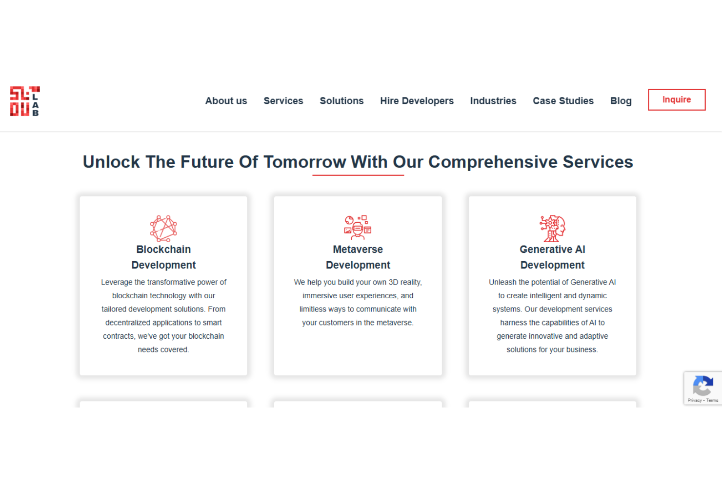 SoluLab screenshot - 10 meilleures entreprises de développement logiciel offshore en 2026
