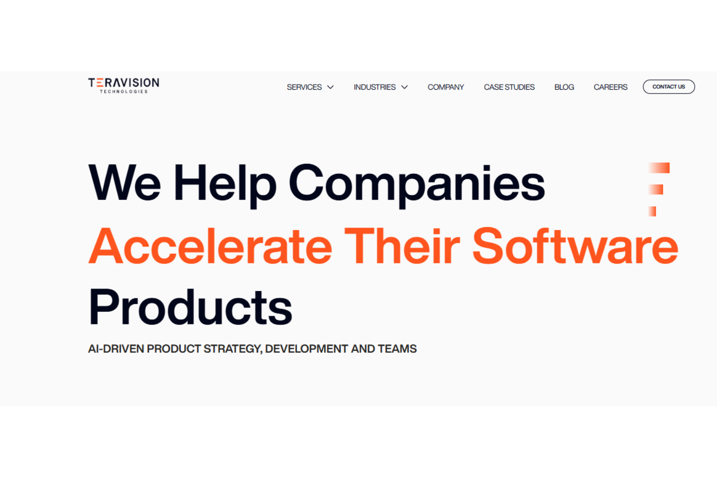 Teravision Technologies screenshot - 10 meilleures entreprises de développement logiciel nearshore en 2026