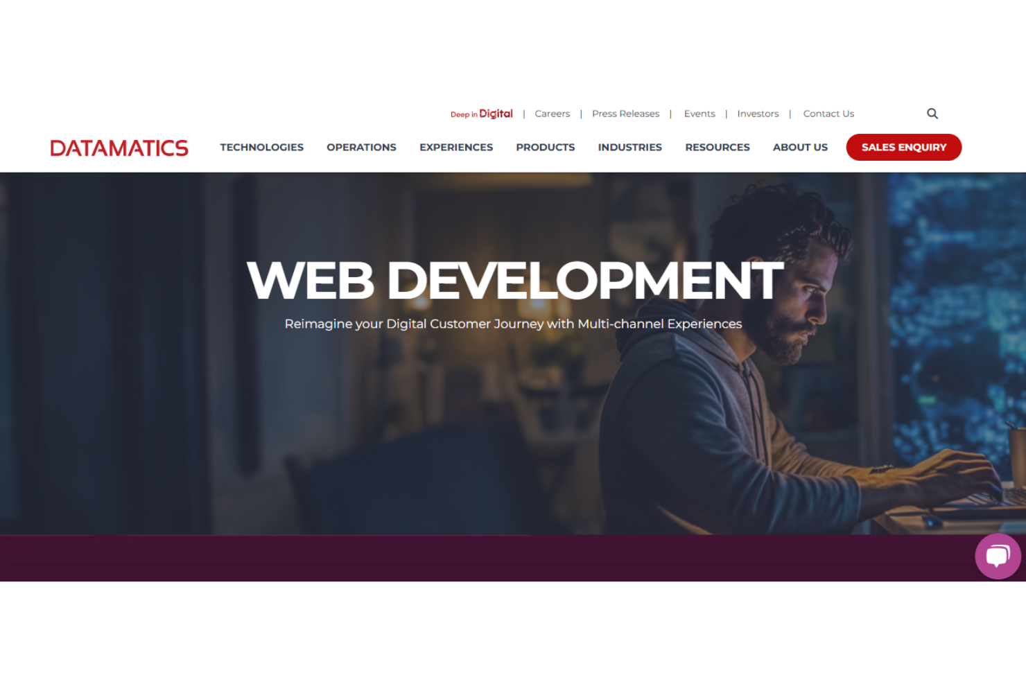 Datamatics screenshot - 10 Meilleurs Services de Développement Angular en 2026