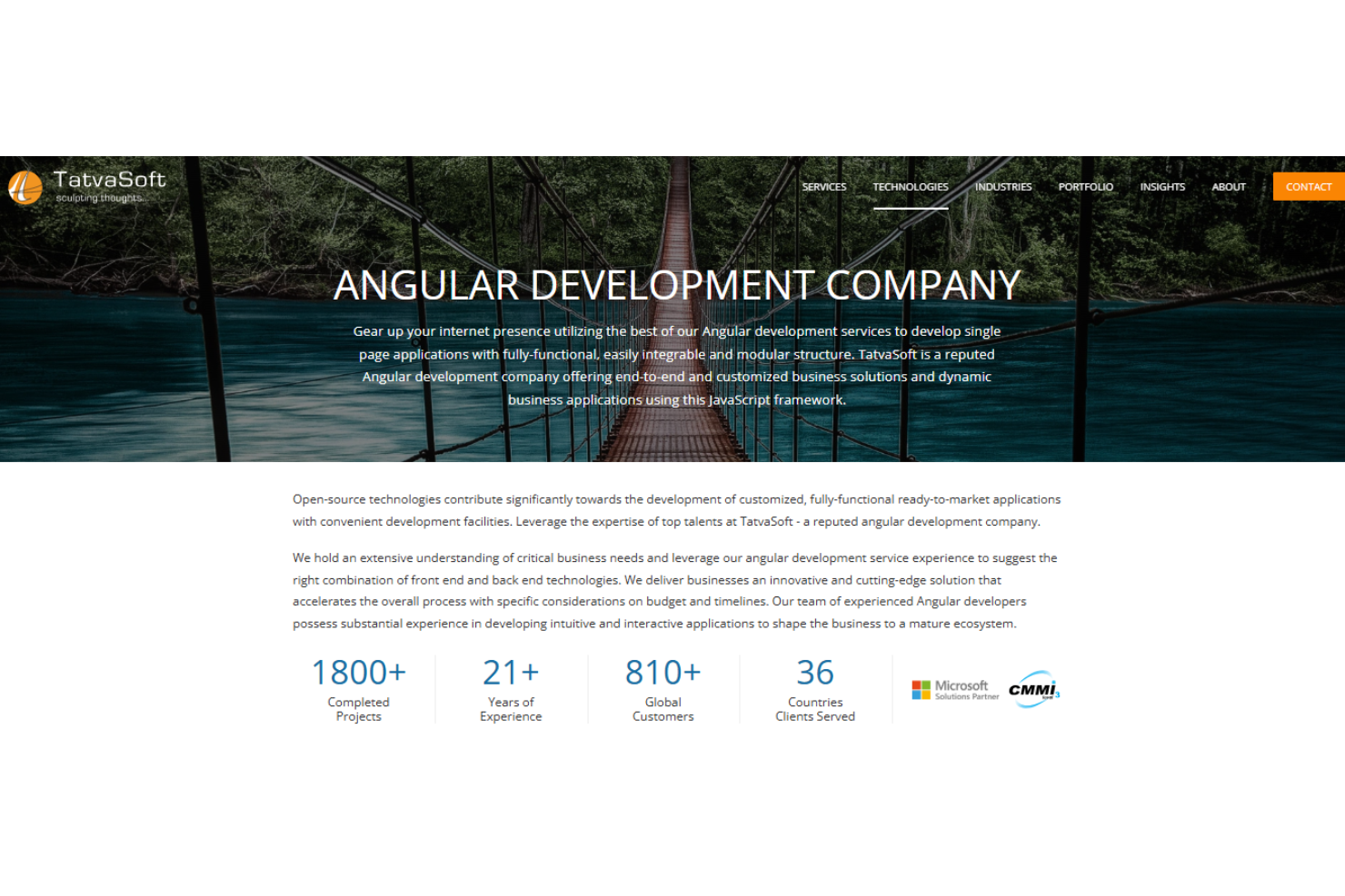 TatvaSoft screenshot - 10 beste Angular-Entwicklungsdienstleistungen im Jahr 2026
