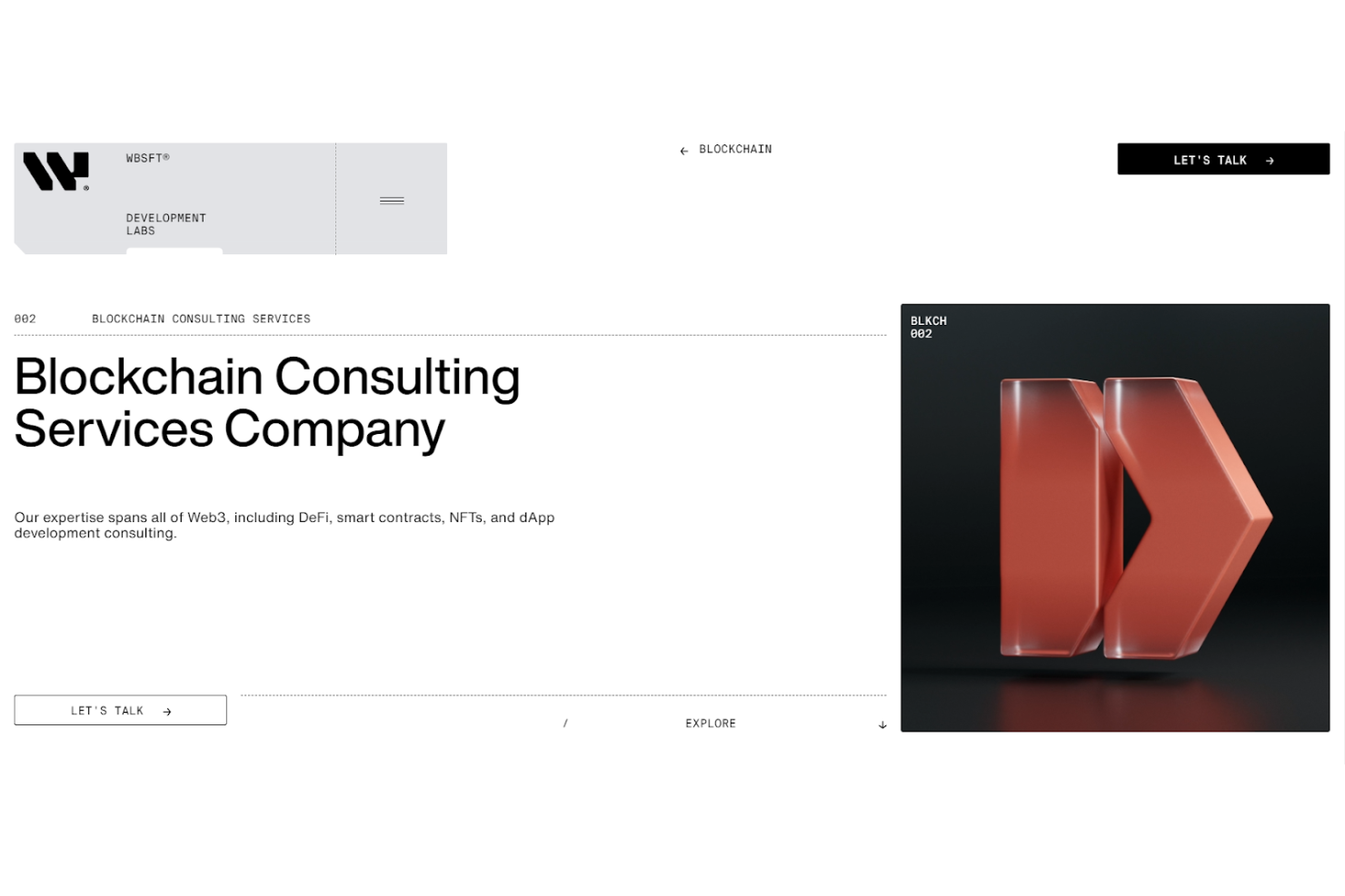 WebiSoft screenshot - 10 Beste Blockchain-Beratungsdienste im Test 2026