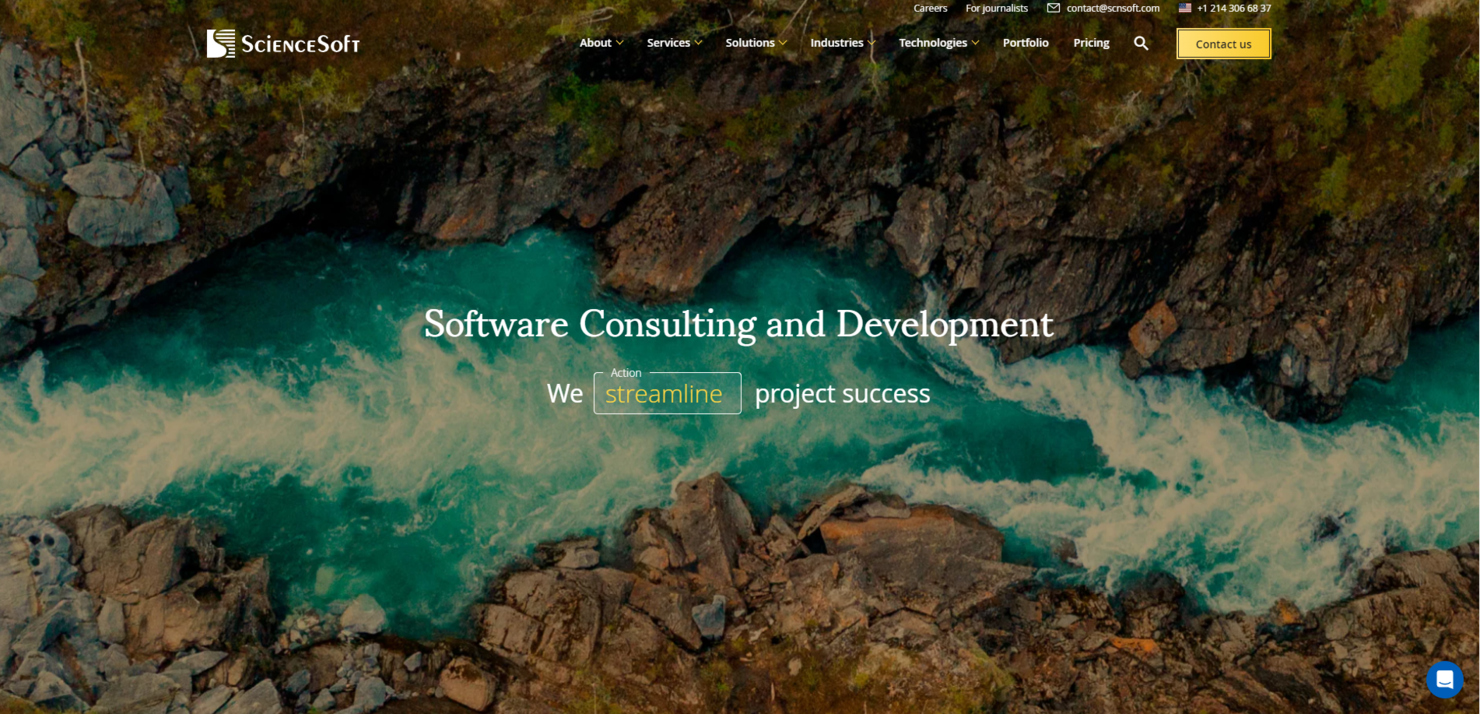 ScienceSoft screenshot - 10 beste IT-Outsourcing-Agenturen im Test 2026