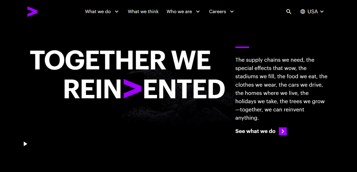 Accenture screenshot - 10 beste IT-Outsourcing-Agenturen im Test 2026