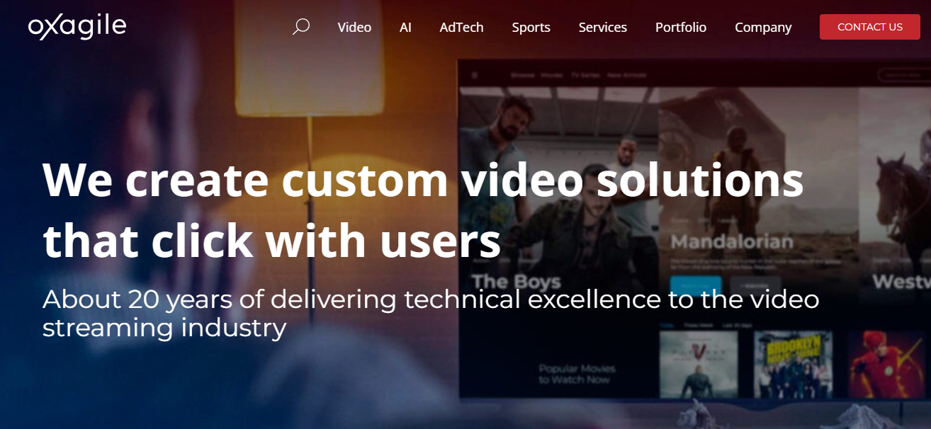 Oxagile screenshot - 10 meilleures entreprises de développement logiciel évaluées en 2026
