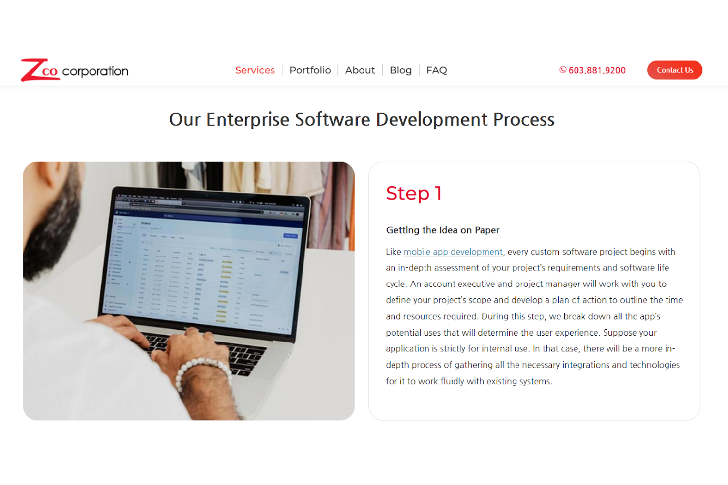 Zco Corporation screenshot - 10 Meilleures Entreprises de Développement d’Applications Android Évaluées en 2026