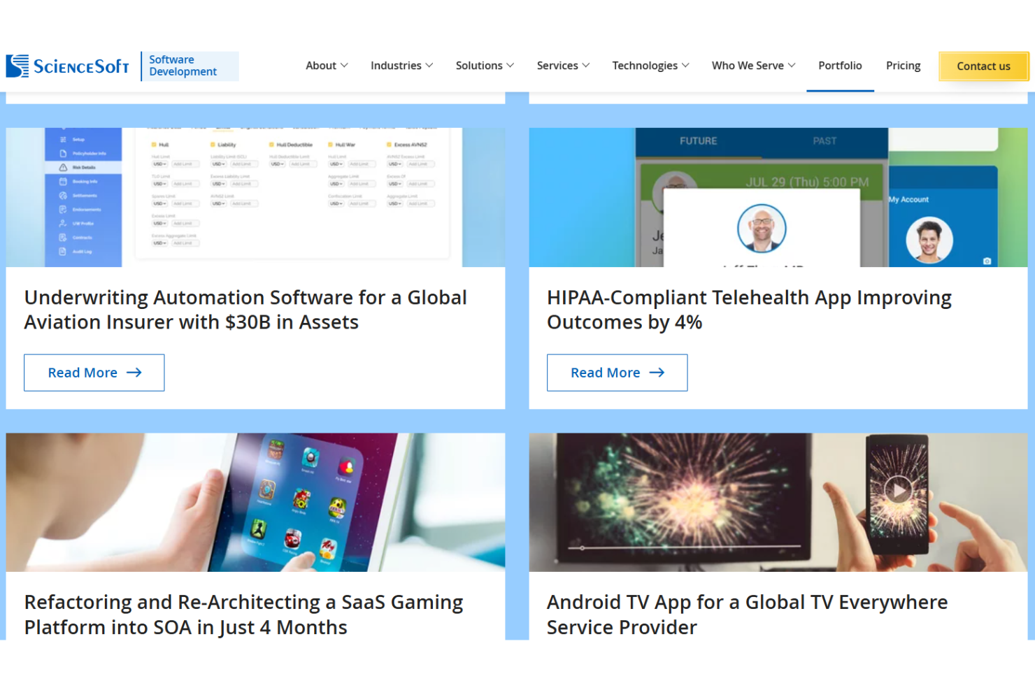 ScienceSoft screenshot - 10 Meilleures Entreprises de Développement d’Applications Android Évaluées en 2026